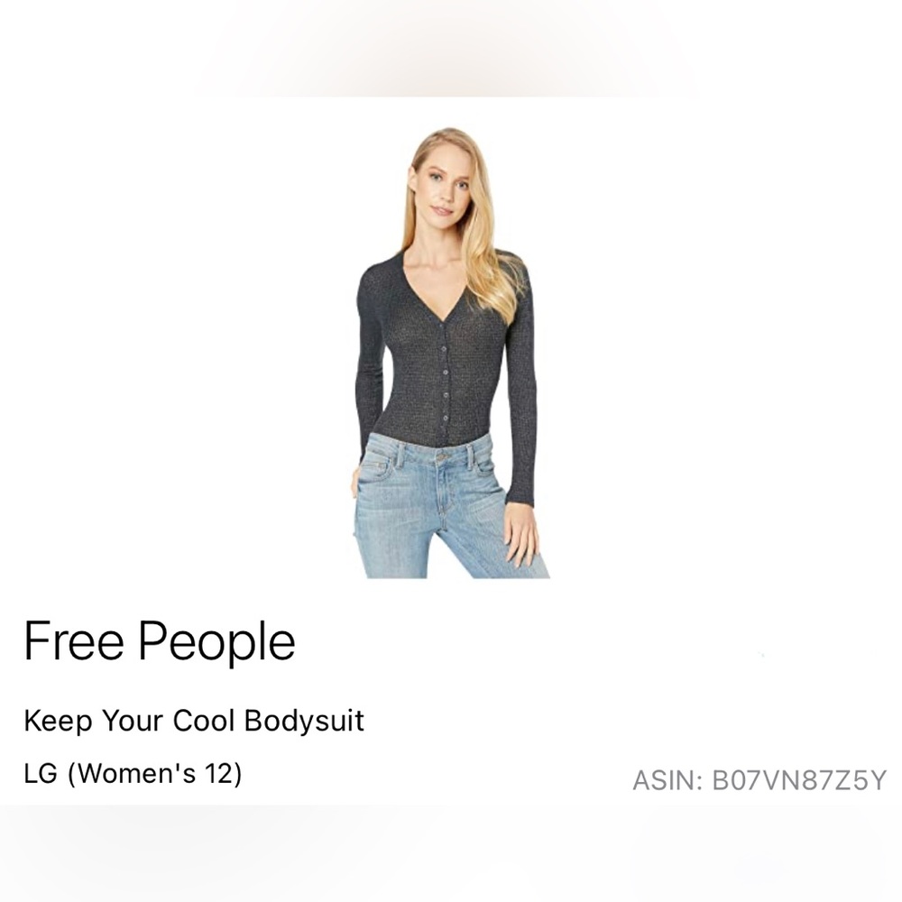 Free People Long Sleeve bodysuit